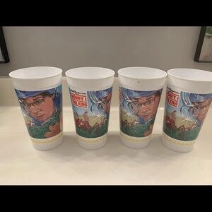 Vintage Honey I Shrunk The Kids McDonald's Coca Cola 1988 Promo Cups (4) Display